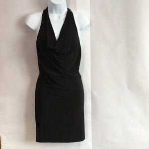 Long halter top w/lace detail